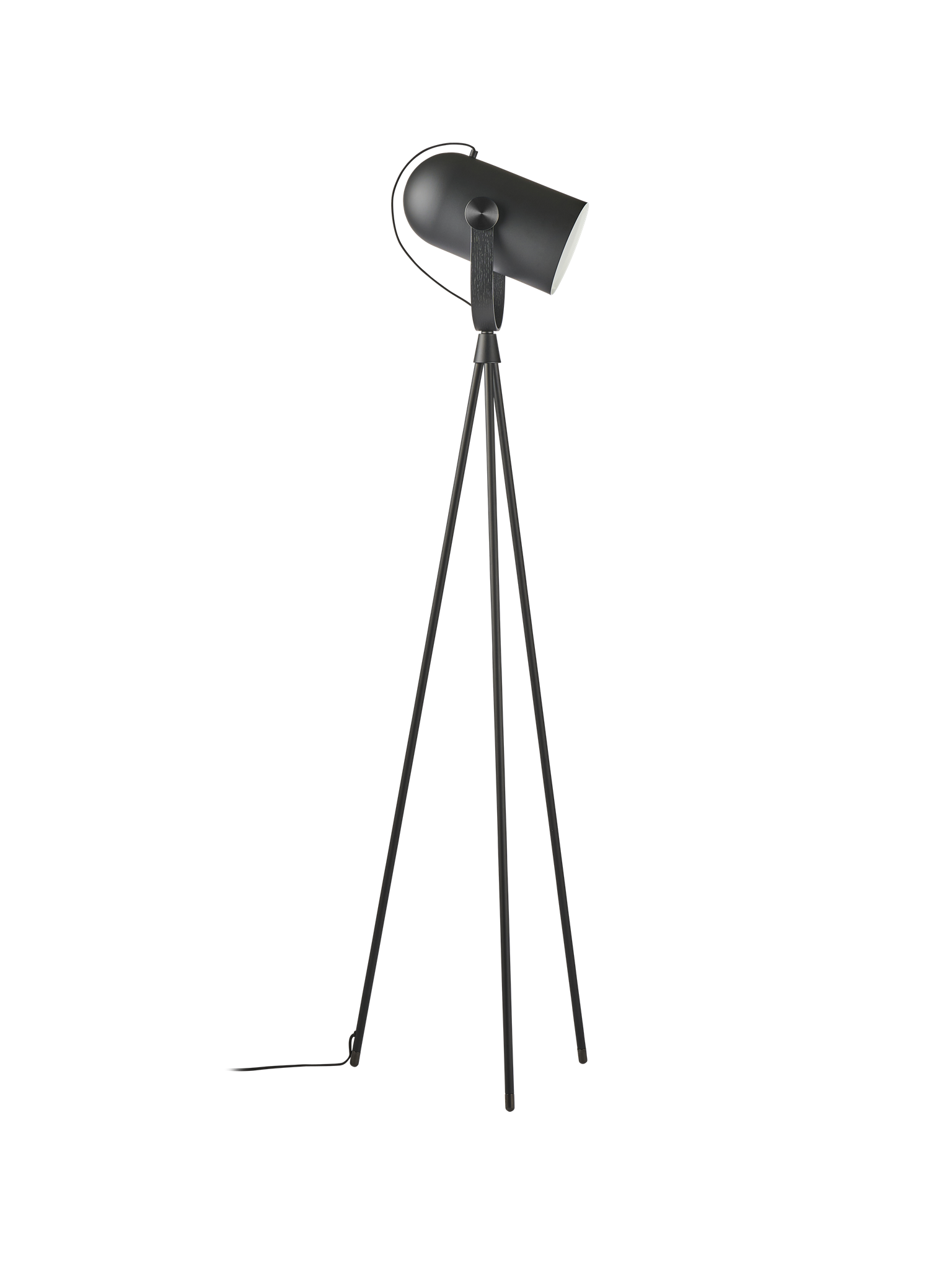 Leklint362 Carronade II Floorlamp Black Blackoak Lifestyle1